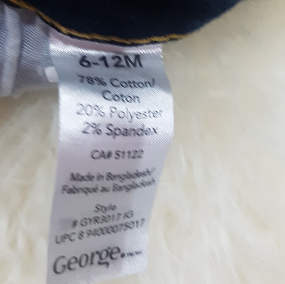 George baby girl jeans  6 to 12 months - Picture 4 of 4